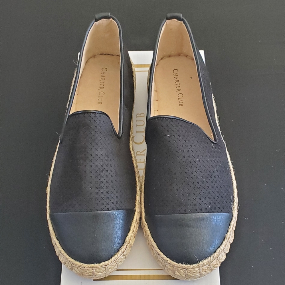 Charter Club Women's Black Shoes. Size 8W